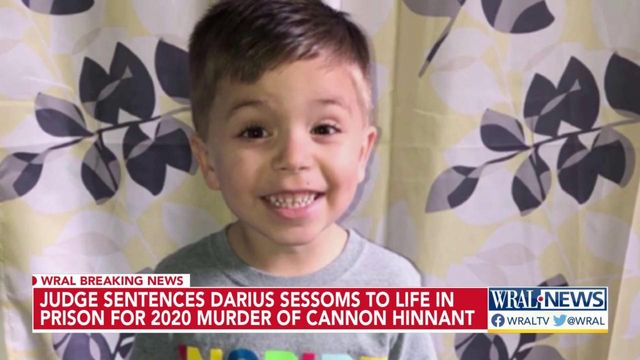 Darius Sessoms gets life sentence in Cannon Hinnant murder