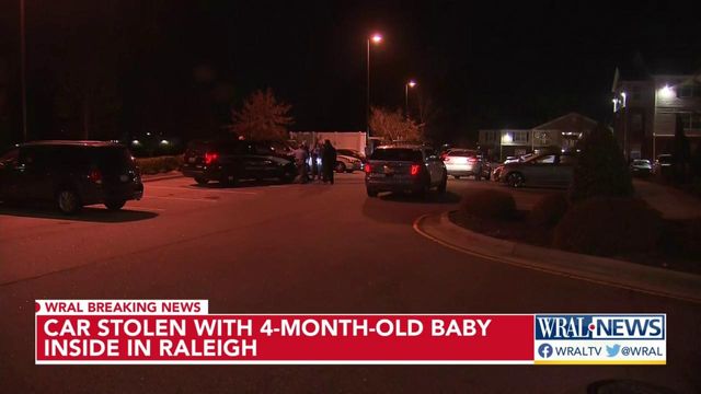 Car stolen with 4-month-old baby inside