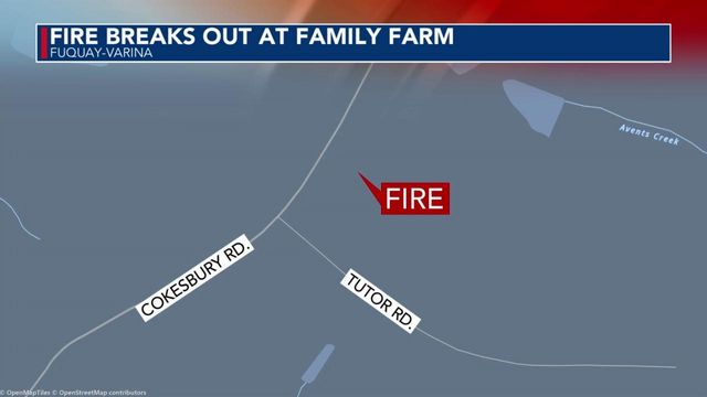 Fire burns at chicken coop in Fuquay-Varina
