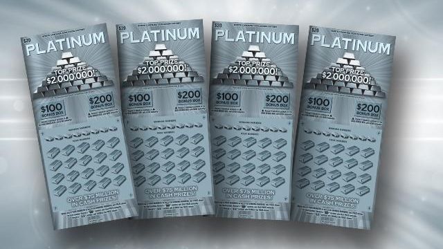 New Carolina Panthers scratch-off lottery ticket