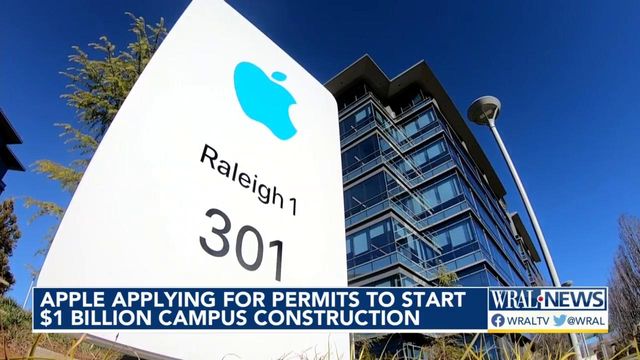 Apple applying for permits to start $1 billion campus construction on RTP Campus