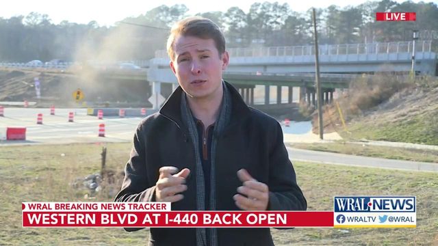 Western Boulevard at I-440 reopens in Raleigh