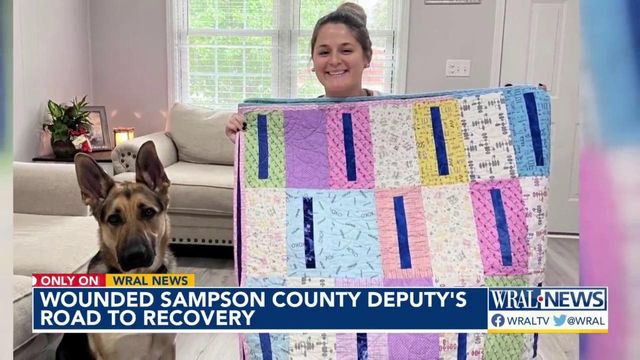 Only on WRAL: Wounded Sampson County Deputy's road to recovery