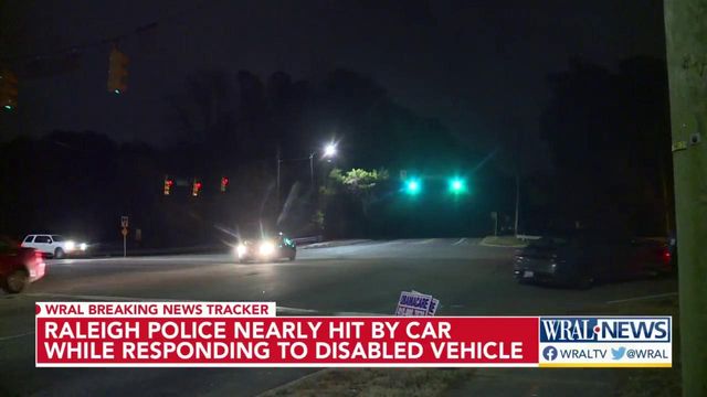 Raleigh officer avoids serious injury as driver collides with police cruiser