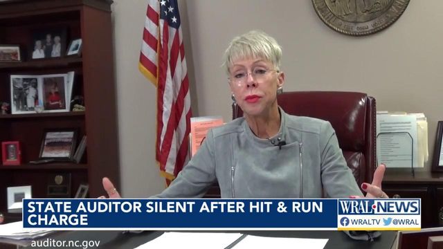 NC state auditor Beth Wood remains silent after hit-and-run charge