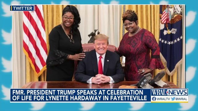 Celebration of life for political commentator Lynette Hardaway attended by Trump in Fayetteville