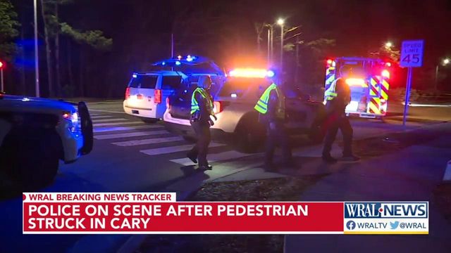 Cary police respond to deadly head-and-run crash, officers searching for driver