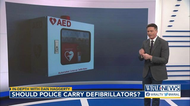 In Depth with Dan Haggerty: Should police carry defibrillators?