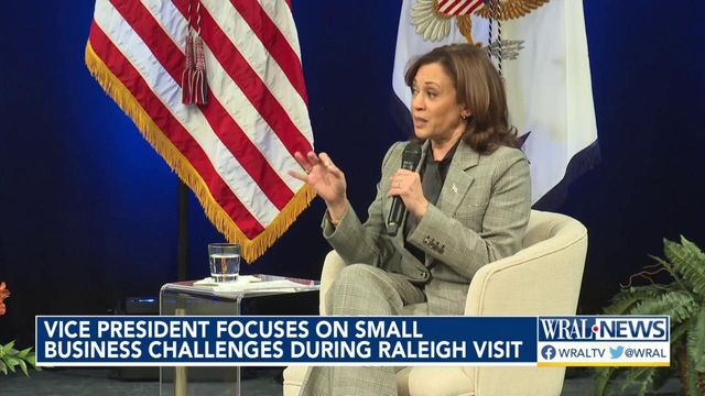 Vice President Kamala Harris focuses on small business challenges during Raleigh visit