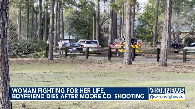 Woman fighting for her life, boyfriend dies after Moore Co. shooting