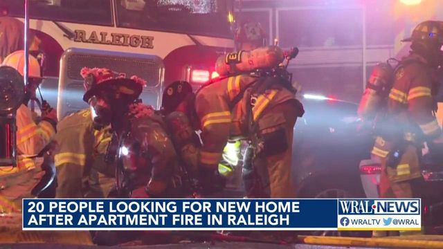 20 people looking for new home after apartment fire in Raleigh