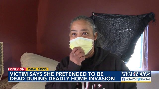 Victim says she pretended to be dead during deadly home invasion