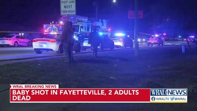 Baby shot in Fayetteville, two adults dead