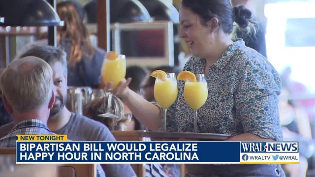 Bipartisan bill would legalize happy hour in North Carolina