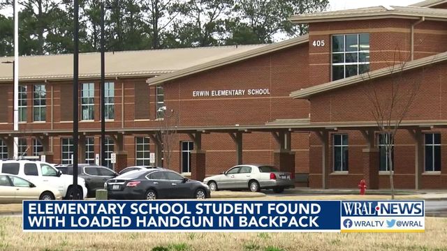 Elementary school student found with loaded gun in backpack