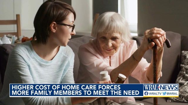 More family members provide at-home caregiving as cost of professional care rises 