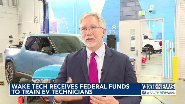 Federal funding to help train Wake Tech students on electric vehicles