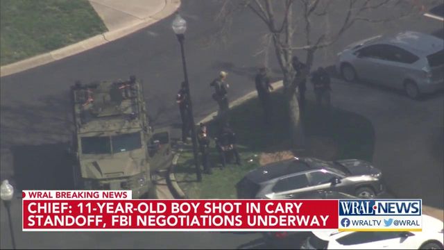 Hours-long standoff at Cary apartment complex summons FBI, multiple agencies