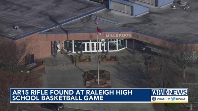 Officers on hand at Millbrook after AR-15 found at basketball game