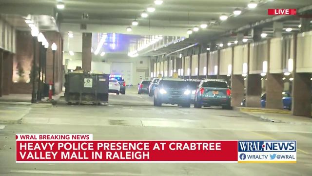 Heavy police presence at Crabtree Valley Mall in Raleigh