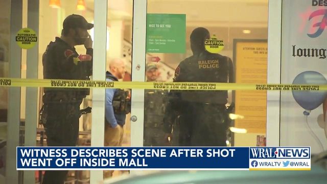 Witness describes what triggered panic, accidental gunshot, at Crabtree Valley Mall