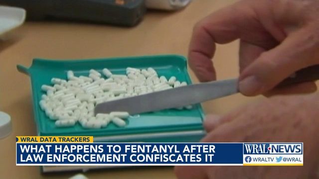What happens to fentanyl after law enforcement confiscates it