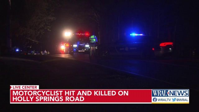 Motorcyclist hit and killed on Holly Springs Road