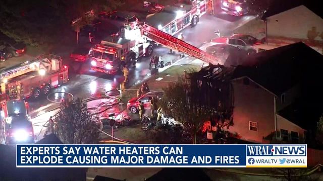 Experts say water heaters can explode, causing major damage and fires