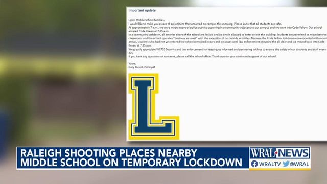 Alert to Ligon parents came almost an hour after school lockdown