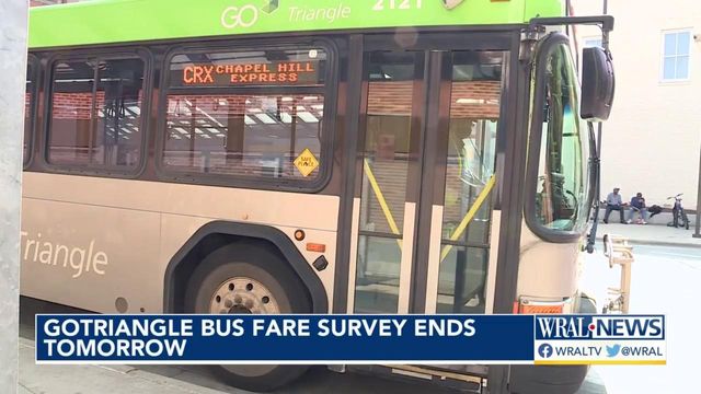 GoTriangle bus fare survey ends Thursday