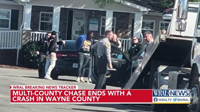 Multi-county chase ends with a crash in Wayne County