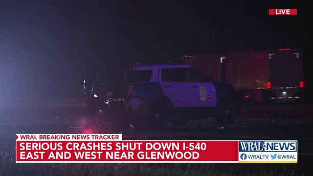 Serious crashes shut down I-540 east and west near Glenwood