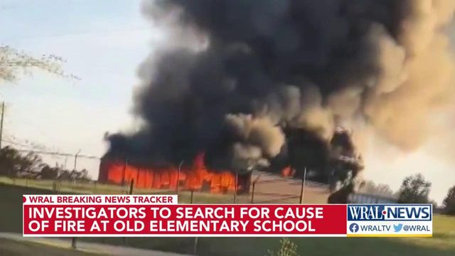 Fire breaks out at abandoned elementary school in Sanford