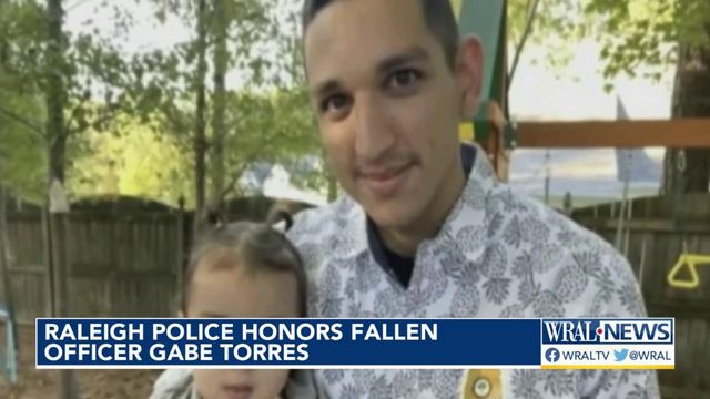 Gabriel Torres honored with memorial display by Raleigh police