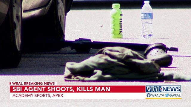 SBI agents, shoots kills man outside Apex sporting goods store