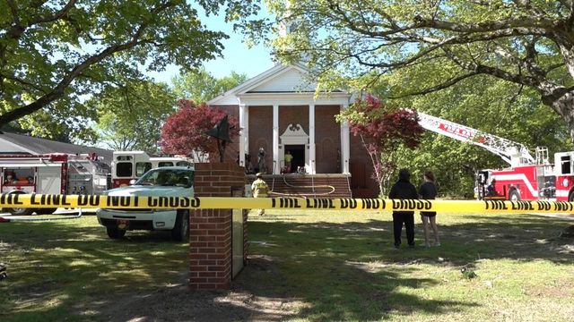 Johnston County church catches fire