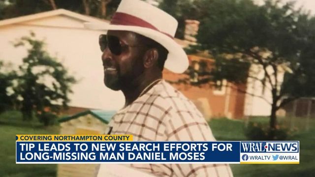 Tip leads to new search for efforts for long-missing man Daniel Moses