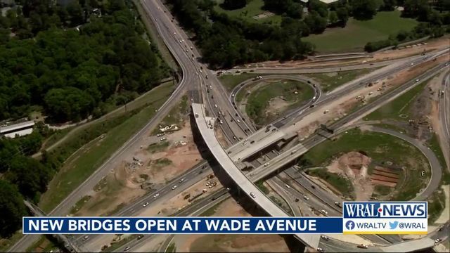 New bridges open on Raleigh's Wade Avenue