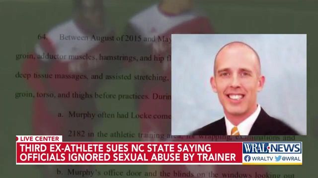 Third ex-athlete sues NC State for abuse from trainer