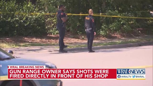 One shot outside Raleigh business 