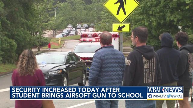 Security increased Friday after student brings airsoft gun to school