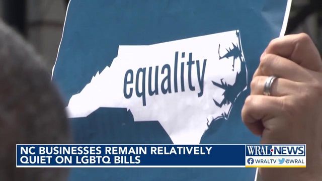 Triangle-based businesses quiet on LGBTQ bills