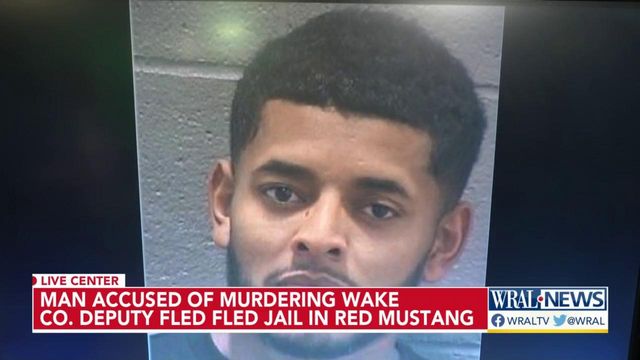 Man accused of murdering Wake Co. deputy fled jail in red Mustang