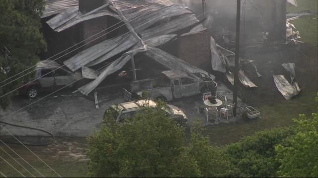 Home destroyed in massive Harnett County fire 