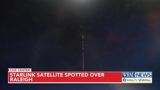 Satellites from StarLink gives local residents a night show 