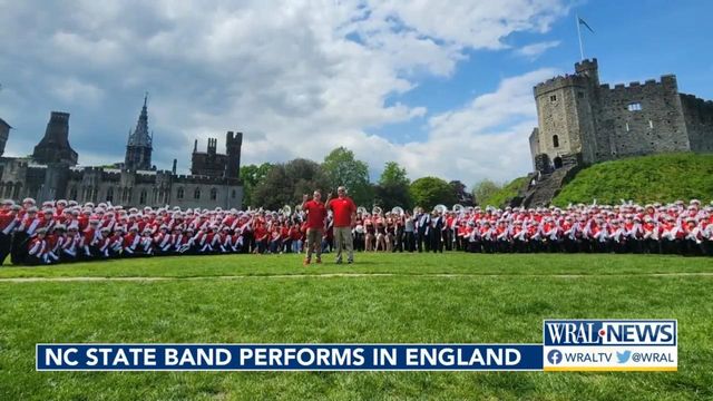 NC State band members have the performance of a lifetime in UK
