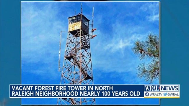 Century-old fire watchtower hidden in Raleigh neighborhood