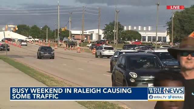 Raleigh drivers prepare for heavy weekend traffic due to festivals and Canes game