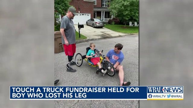 Touch a Truck fundraiser held for boy who lost his leg