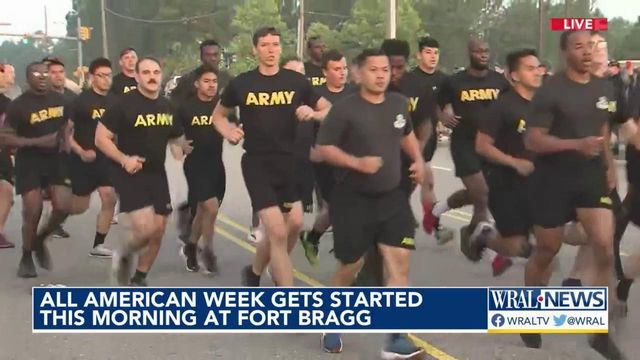 All American Week gets started Monday morning at Fort Bragg